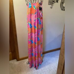 MIDWEEK REDUCTION Tropical Trina Turk floral orange pink yellow beach swim